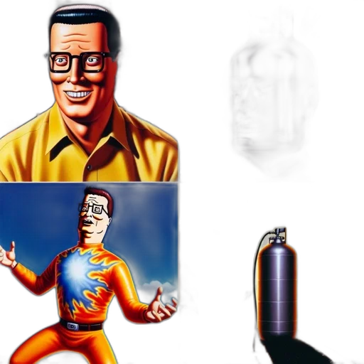 robot, bottle, weapon, face transparent PNG cut-out