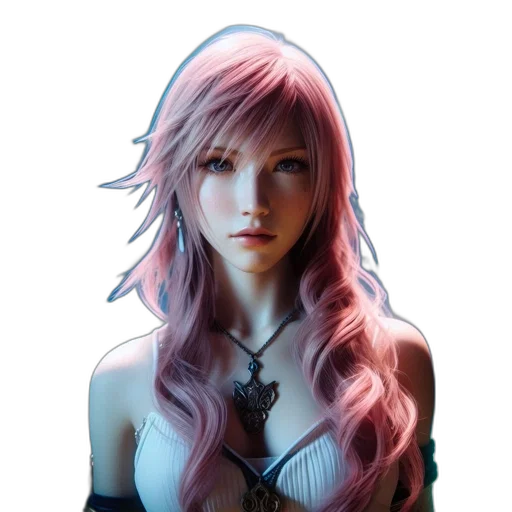 face, hair, dress, dragon transparent PNG cut-out