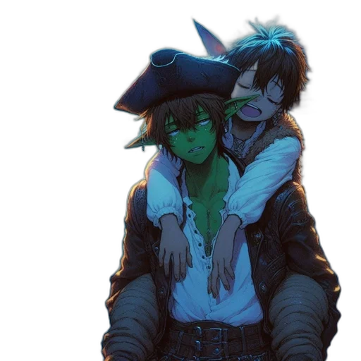 jacket, hat, mask, concept art transparent PNG cut-out