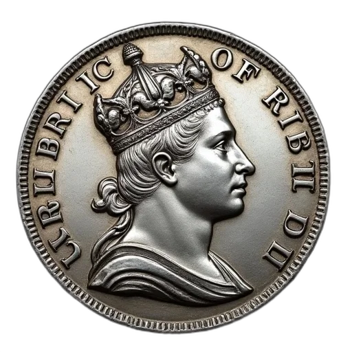 crown, two, silver, dollars transparent PNG cut-out