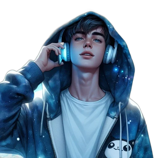 jacket, face, robot, creature transparent PNG cut-out