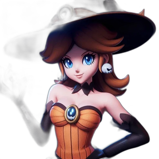 hat, dress, staff, crown transparent PNG cut-out