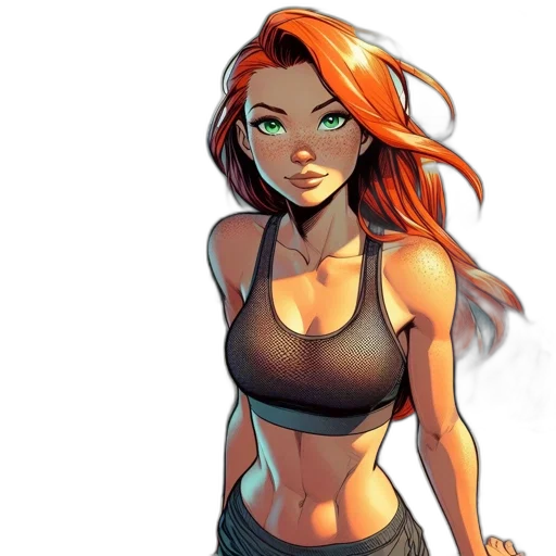 comic book art, concept art, cartoon, fantasy art transparent PNG cut-out