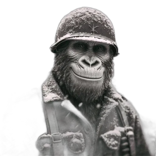 animal, hat, staff, jacket transparent PNG cut-out