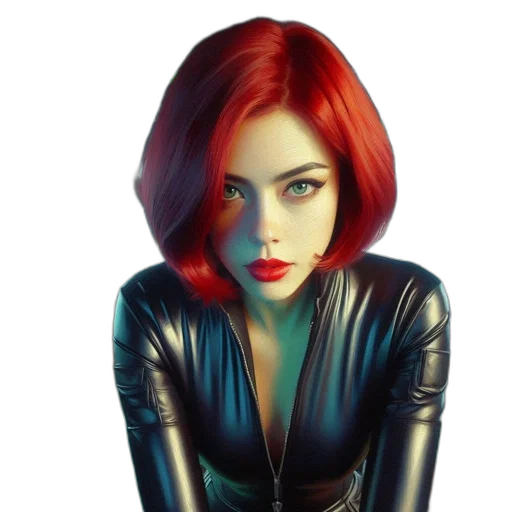 jacket, face, dress, hair transparent PNG cut-out