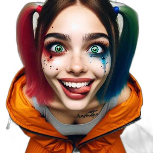 face, creature, mask, jacket transparent PNG cut-out