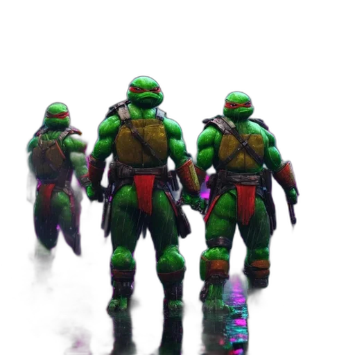 concept art, 3d render, pixel art, comic book art transparent PNG cut-out