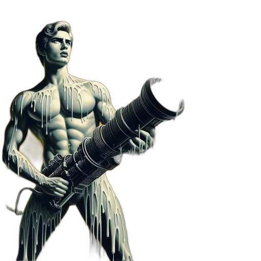 weapon, sword, staff, comic book art transparent PNG cut-out
