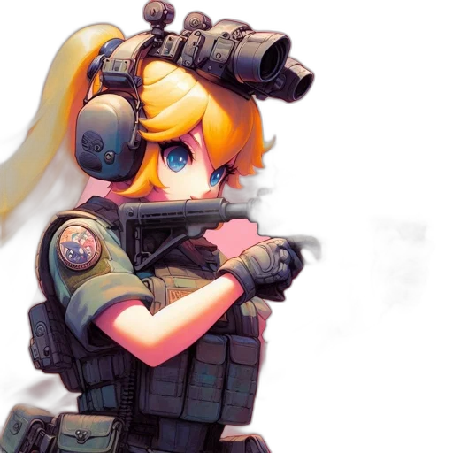 weapon, robot, concept art, pixel art transparent PNG cut-out