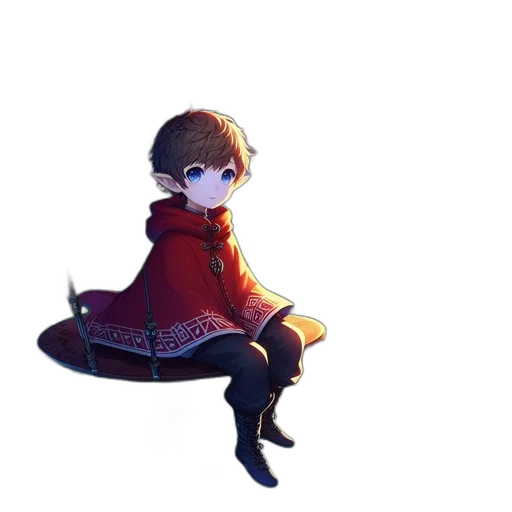 staff, jacket, weapon, crown transparent PNG cut-out