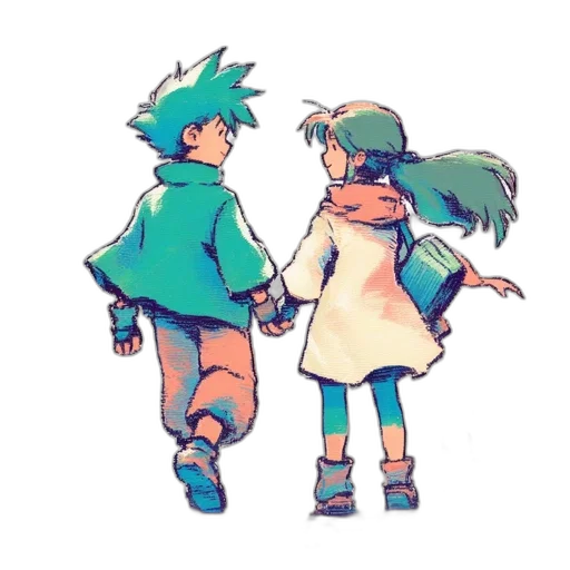 jacket, pixel art, watercolor, concept art transparent PNG cut-out