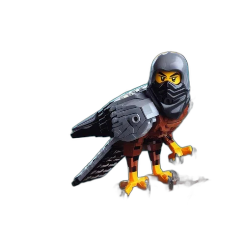 animal, creature, robot, pixel art transparent PNG cut-out