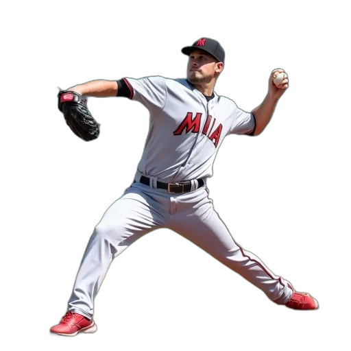 baseball, player, gray, uniform transparent PNG cut-out
