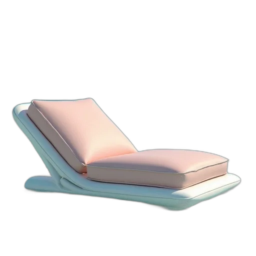 furniture, shoes, 3d render, vaporwave transparent PNG cut-out