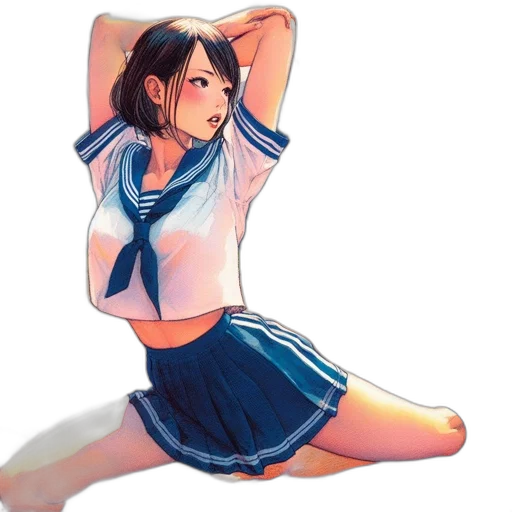 dress, creature, watercolor, anime transparent PNG cut-out