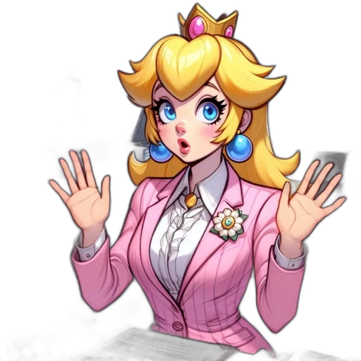 crown, dress, staff, pixel art transparent PNG cut-out