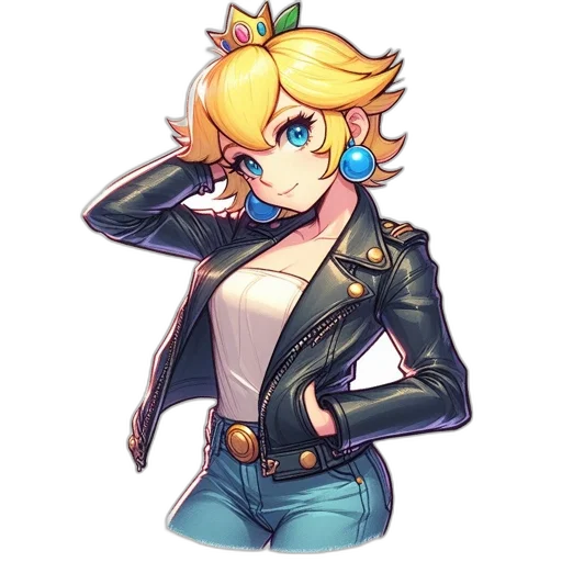 jacket, crown, weapon, staff transparent PNG cut-out