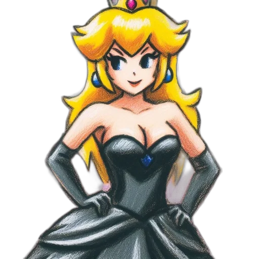 dress, crown, pixel art, concept art transparent PNG cut-out