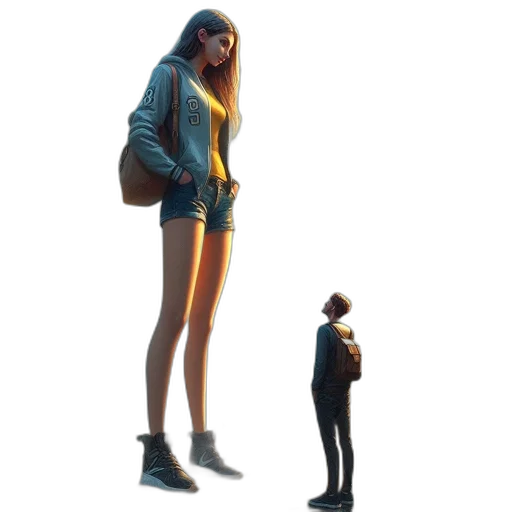 jacket, dress, creature, robot transparent PNG cut-out