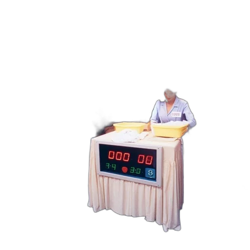 furniture, staff, 3d render, crowded transparent PNG cut-out