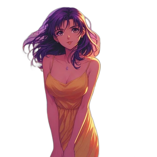 dress, anime, watercolor, concept art transparent PNG cut-out