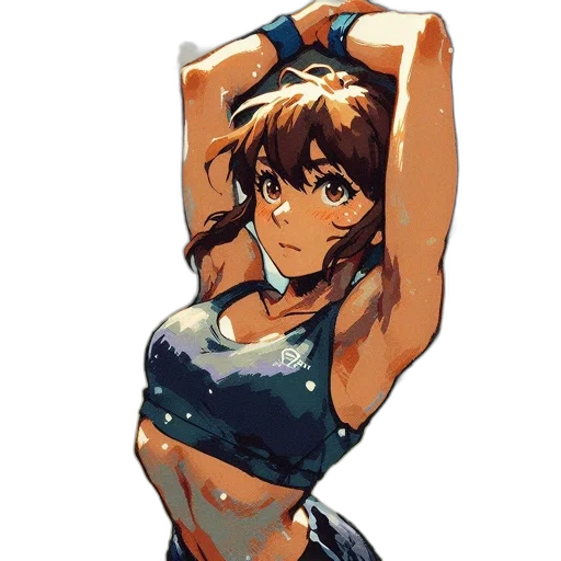 dress, weapon, watercolor, anime transparent PNG cut-out