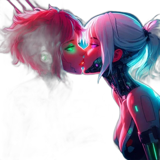 robot, cyberpunk, concept art, fantasy art transparent PNG cut-out