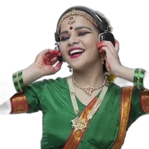woman, traditional, indian, attire transparent PNG cut-out