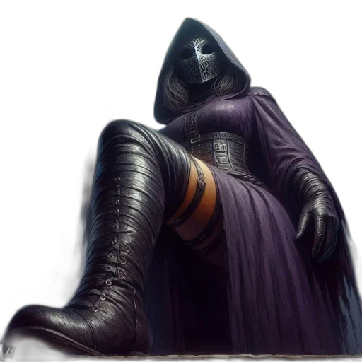 shoes, staff, mask, sword transparent PNG cut-out