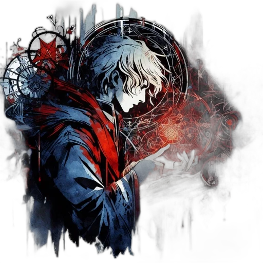 jacket, mask, face, sword transparent PNG cut-out