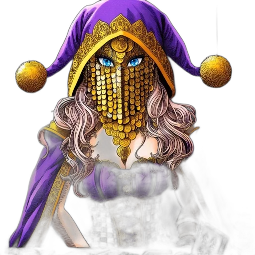 crown, dress, mask, sword transparent PNG cut-out