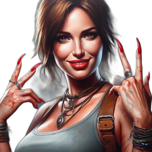 face, jewelry, weapon, fantasy art transparent PNG cut-out