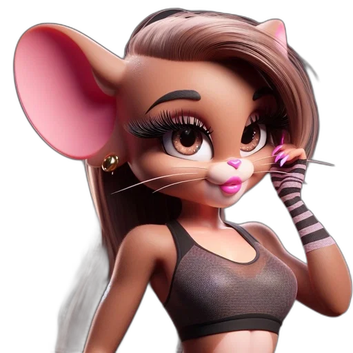 animal, cartoon, 3d render, concept art transparent PNG cut-out