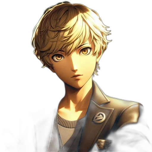 face, staff, jacket, weapon transparent PNG cut-out