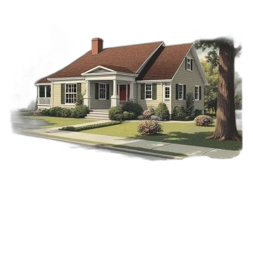 building, furniture, 3d render, photorealistic transparent PNG cut-out
