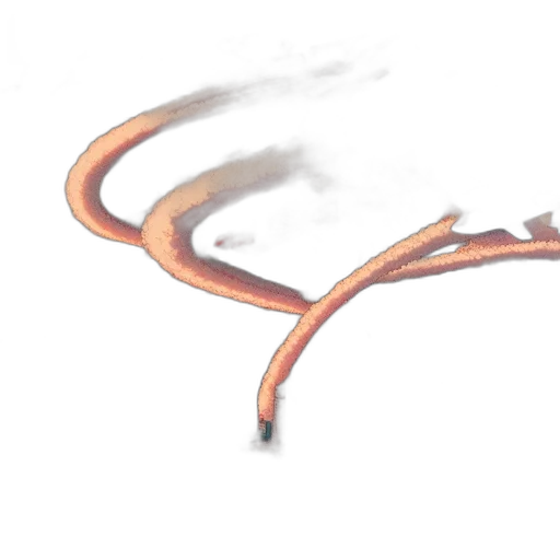 dragon, hair, staff, weapon transparent PNG cut-out