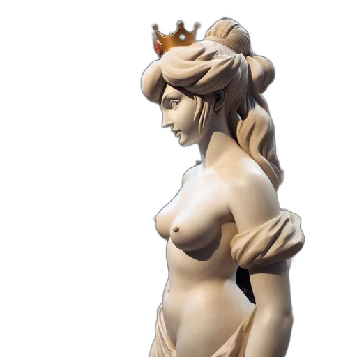 crown, jewelry, dress, 3d render transparent PNG cut-out