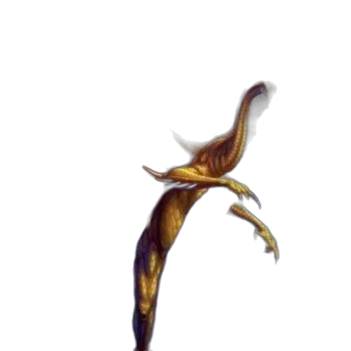 dragon, staff, weapon, flower transparent PNG cut-out