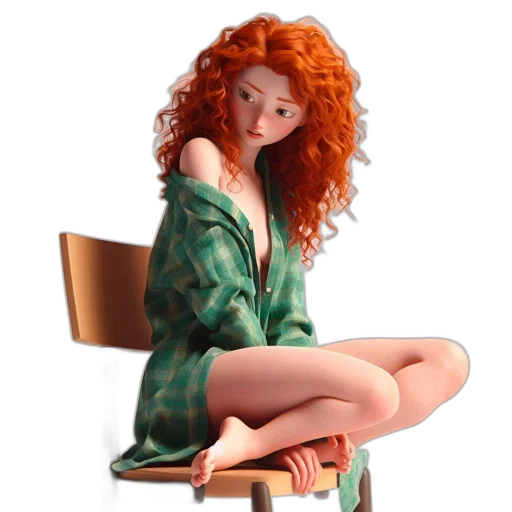 dress, furniture, hair, jewelry transparent PNG cut-out