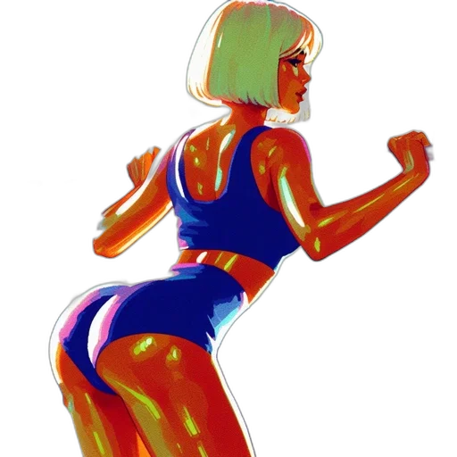 concept art, comic book art, pixel art, watercolor transparent PNG cut-out