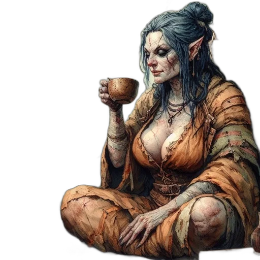 dragon, dress, fantasy art, concept art transparent PNG cut-out