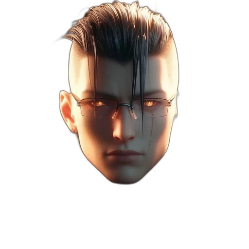 face, mask, hair, robot transparent PNG cut-out