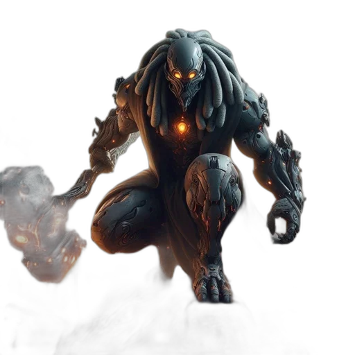 creature, mask, robot, concept art transparent PNG cut-out