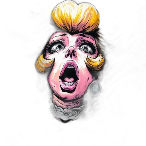 face, creature, mask, hair transparent PNG cut-out