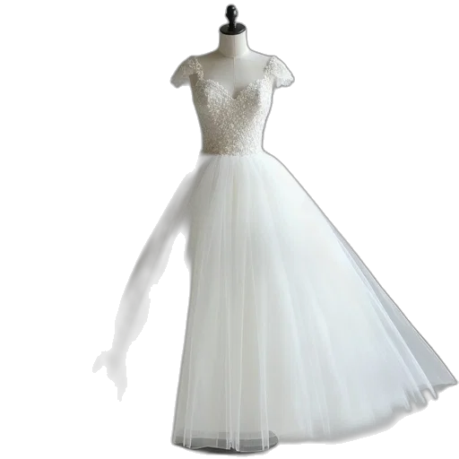 dress, 3d render, photorealistic, white transparent PNG cut-out