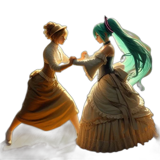 dress, concept art, fantasy art, anime transparent PNG cut-out