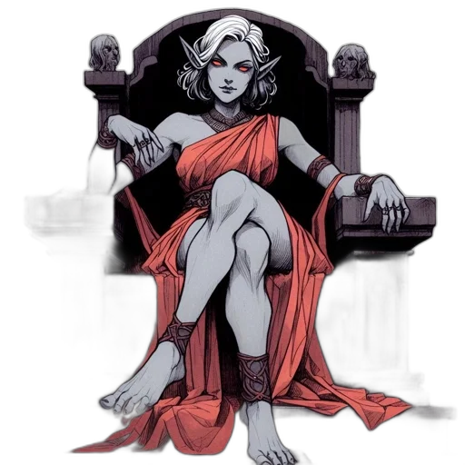 dress, crown, comic book art, concept art transparent PNG cut-out