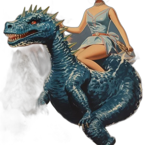 dragon, creature, dress, animal transparent PNG cut-out