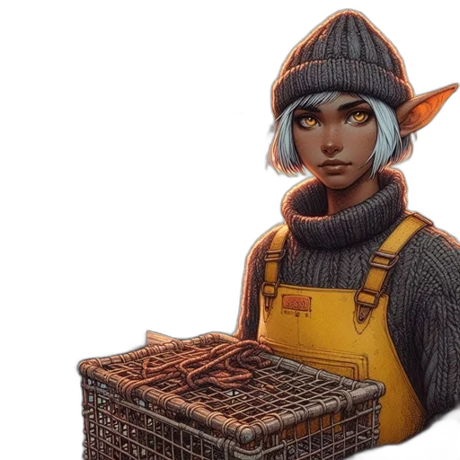 staff, hat, weapon, face transparent PNG cut-out
