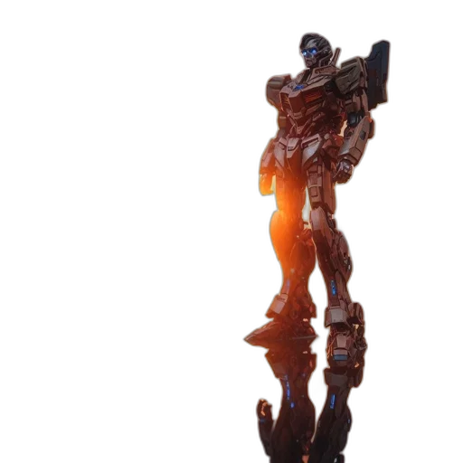 robot, weapon, sword, staff transparent PNG cut-out